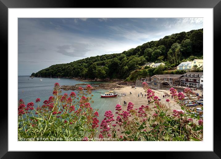 The Cawsands Ferry Framed Mounted Print by Rosie Spooner
