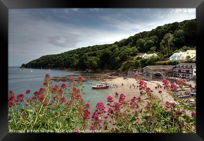 The Cawsands Ferry Framed Print by Rosie Spooner