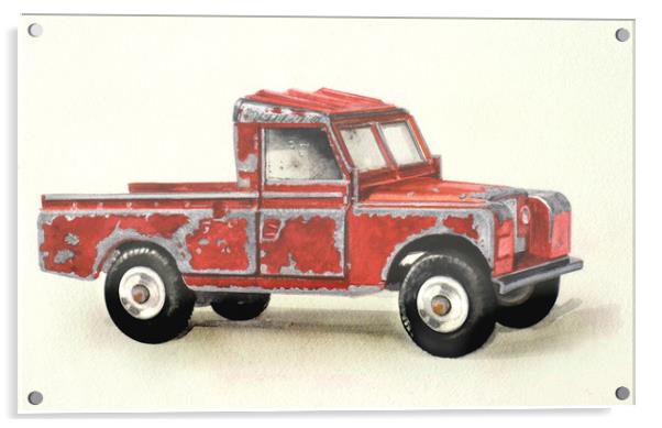 Land rover painting Acrylic by John Lowerson