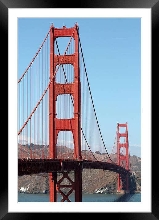 Golden Gate Bridge Framed Mounted Print by Gavin Liddle