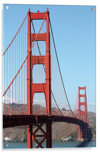 Golden Gate Bridge Acrylic by Gavin Liddle