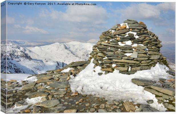 Coniston Old Man Canvas Print by Gary Kenyon