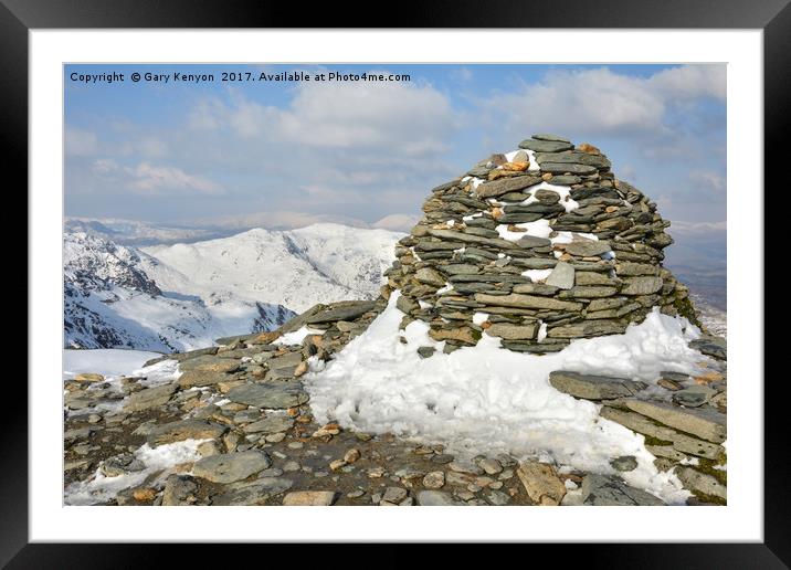 Coniston Old Man Framed Mounted Print by Gary Kenyon