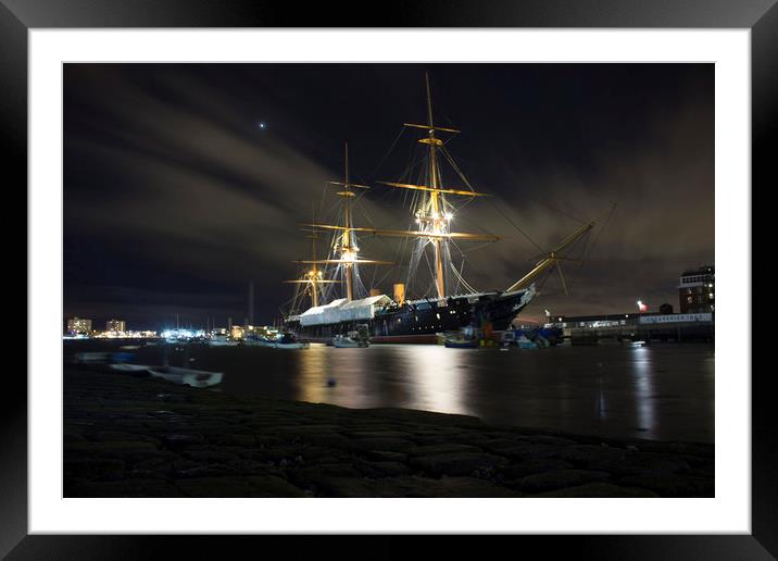 HMS Warrior 1860 Framed Mounted Print by ROSS EMERY