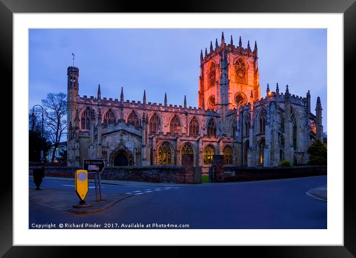 St Mary's Parish Church, Beverley Framed Mounted Print by Richard Pinder