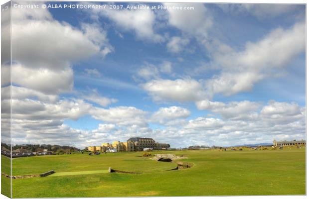 The Old Course, St Andrews, Scotland Canvas Print by ALBA PHOTOGRAPHY
