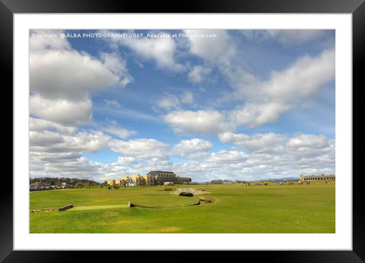 The Old Course, St Andrews, Scotland Framed Mounted Print by ALBA PHOTOGRAPHY