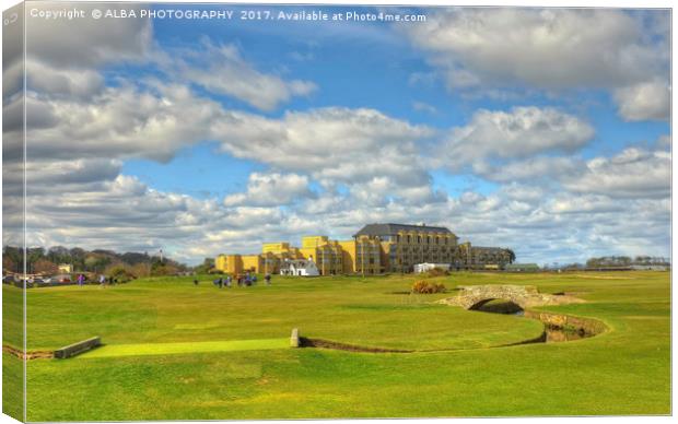The Old Course, St Andrews, Scotland Canvas Print by ALBA PHOTOGRAPHY