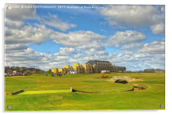The Old Course, St Andrews, Scotland Acrylic by ALBA PHOTOGRAPHY