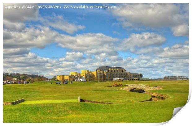 The Old Course, St Andrews, Scotland Print by ALBA PHOTOGRAPHY