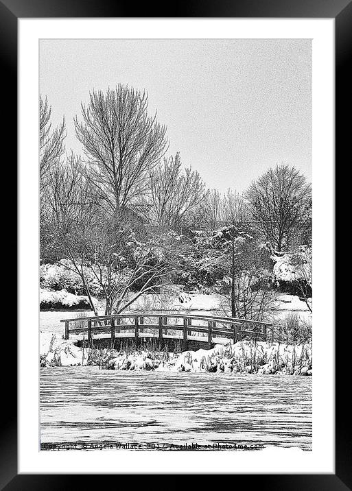 A WINTERS DAY Framed Mounted Print by Angela Wallace