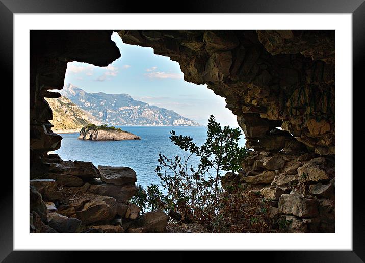 The Amalfi Coastline, Italy Framed Mounted Print by David Lewins (LRPS)