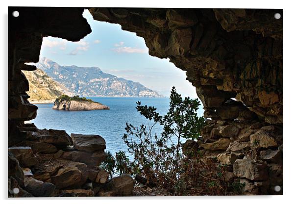 The Amalfi Coastline, Italy Acrylic by David Lewins (LRPS)