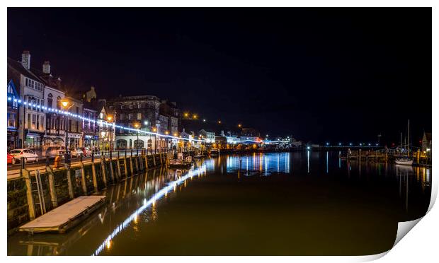 Whitby at Dusk Print by David Oxtaby  ARPS