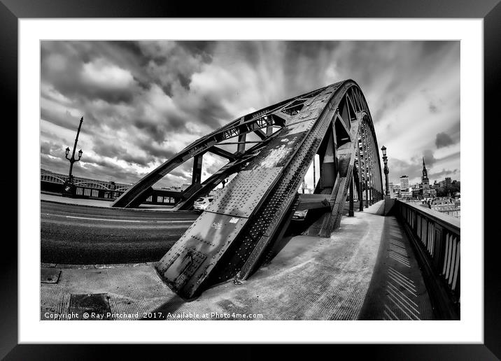 Tyne Bridge 8mm Framed Mounted Print by Ray Pritchard