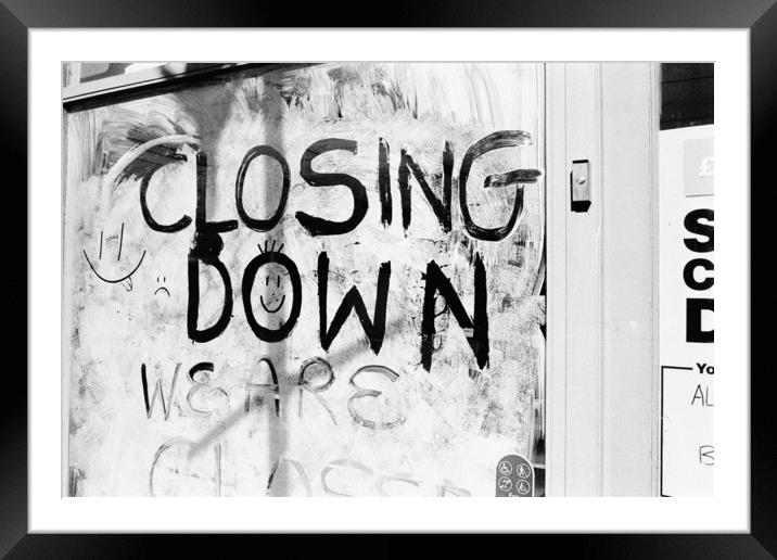 Closing Down Framed Mounted Print by Chris Watson