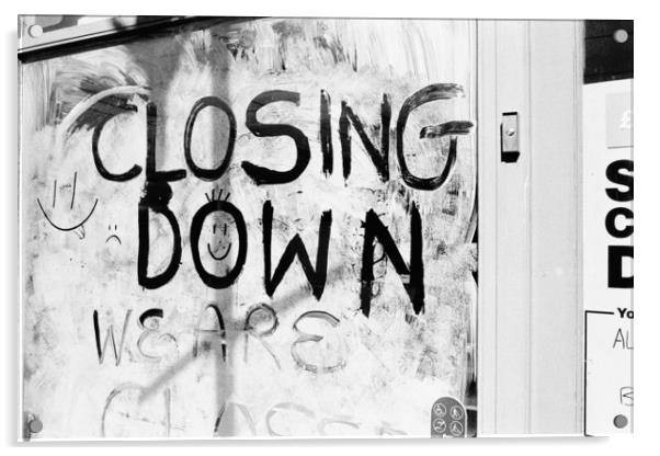 Closing Down Acrylic by Chris Watson