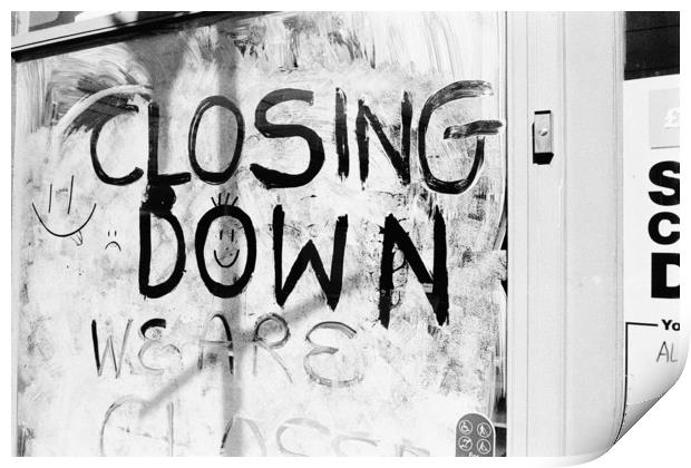 Closing Down Print by Chris Watson