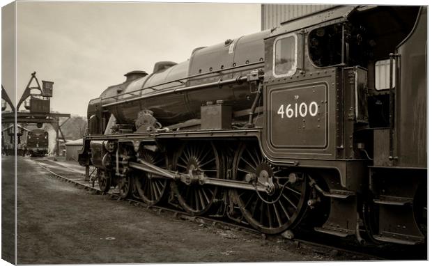 46100 'The Royal Scot' Canvas Print by David Oxtaby  ARPS