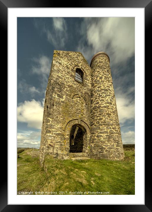 Cripplesease Engine House  Framed Mounted Print by Rob Hawkins