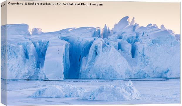 Kangia Ice Sculpture Canvas Print by Richard Burdon