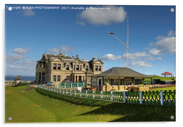 The Old Course, St Andrews, Scotland Acrylic by ALBA PHOTOGRAPHY