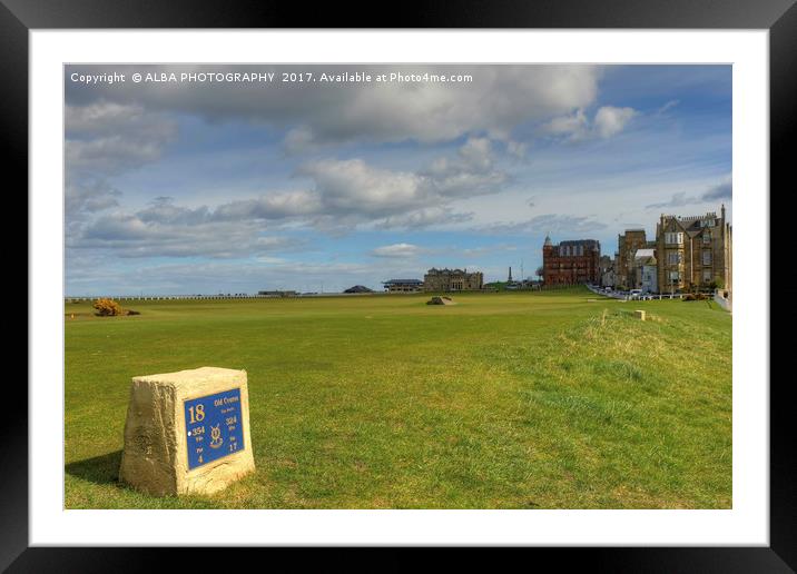 The Old Course, St Andrews, Scotland. Framed Mounted Print by ALBA PHOTOGRAPHY