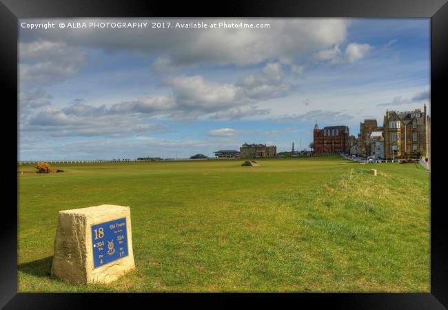 The Old Course, St Andrews, Scotland. Framed Print by ALBA PHOTOGRAPHY