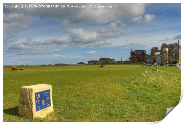 The Old Course, St Andrews, Scotland. Print by ALBA PHOTOGRAPHY