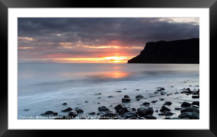 Talisker at Sunset Framed Mounted Print by Maria Gaellman