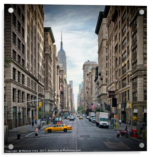 NEW YORK CITY 5th Avenue  Acrylic by Melanie Viola
