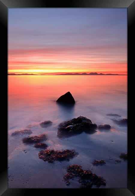 Coastal Sunset Kintyre Framed Print by Grant Glendinning