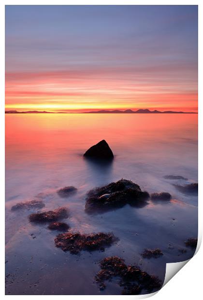 Coastal Sunset Kintyre Print by Grant Glendinning