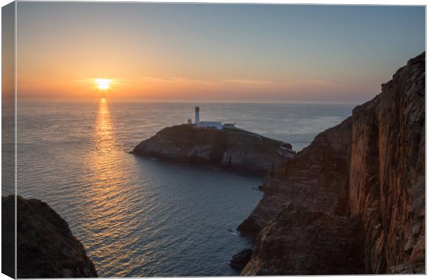 South Stack at Sunset Canvas Print by Roger Green