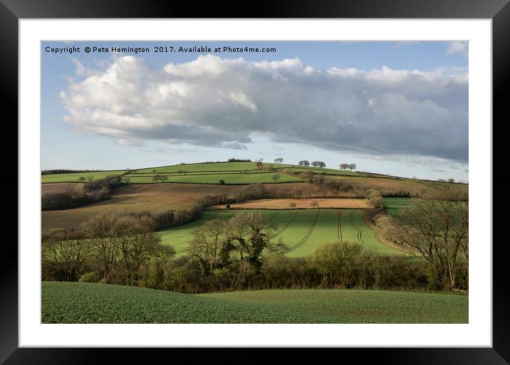 View from Raddon Top Framed Mounted Print by Pete Hemington