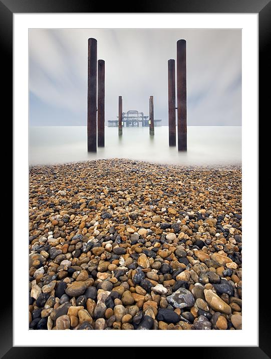 Brighton West Pier Framed Mounted Print by Tony Bates