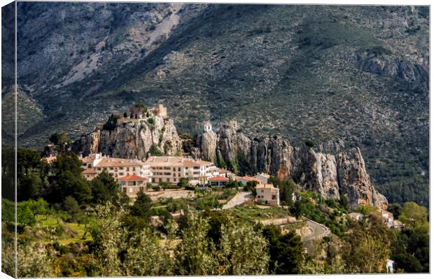 El Castell de Guadalest Canvas Print by Sam Smith