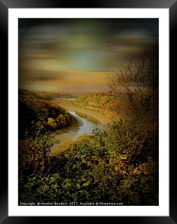 Avon Gorge Bristol. Framed Mounted Print by Heather Goodwin