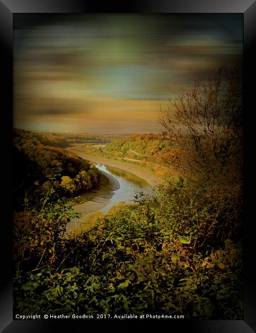 Avon Gorge Bristol. Framed Print by Heather Goodwin