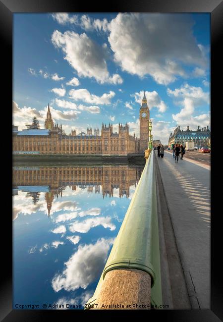 Big Ben London Framed Print by Adrian Evans