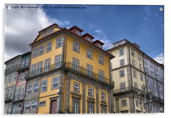 porto facades Acrylic by Jo Beerens