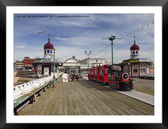 Road Train on North Pier Framed Mounted Print by Lilian Marshall