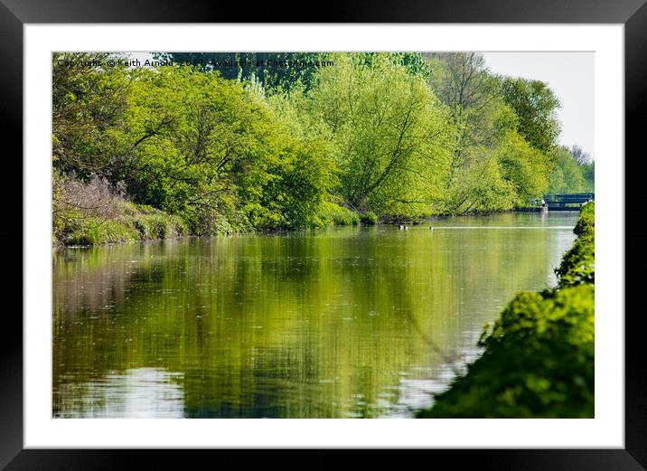 Traditional Canal Framed Mounted Print by Keith Arnold