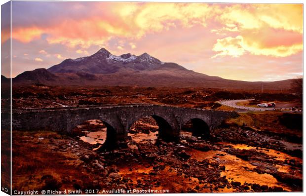 Coppered river Canvas Print by Richard Smith