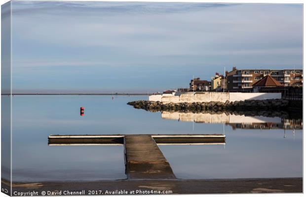 West Kirby Marine Lake   Canvas Print by David Chennell