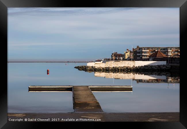 West Kirby Marine Lake   Framed Print by David Chennell