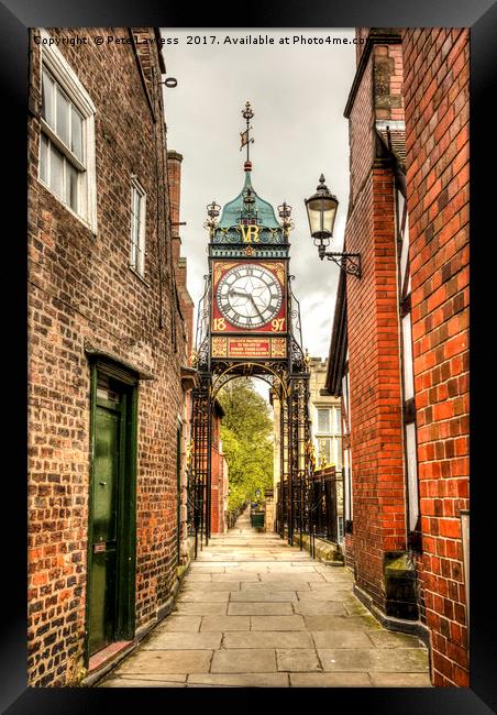 Eastgate Clock Chester Framed Print by Pete Lawless