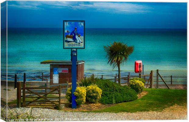 St Margarets Bay Dover Canvas Print by Angela Wallace