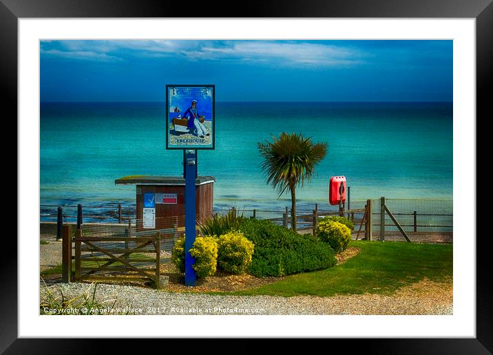 St Margarets Bay Dover Framed Mounted Print by Angela Wallace