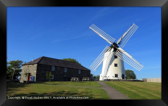 Llynnon Mill, Anglesey                             Framed Print by Derek Hickey